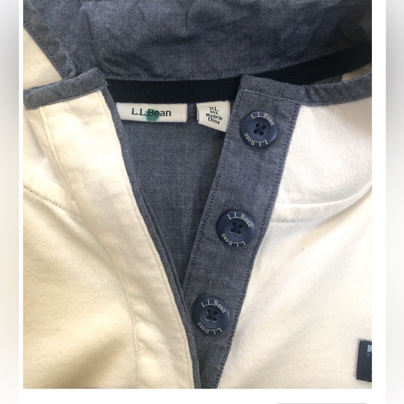 L.L. Bean Mockneck Pullover Stripe - Picture 5 of 11